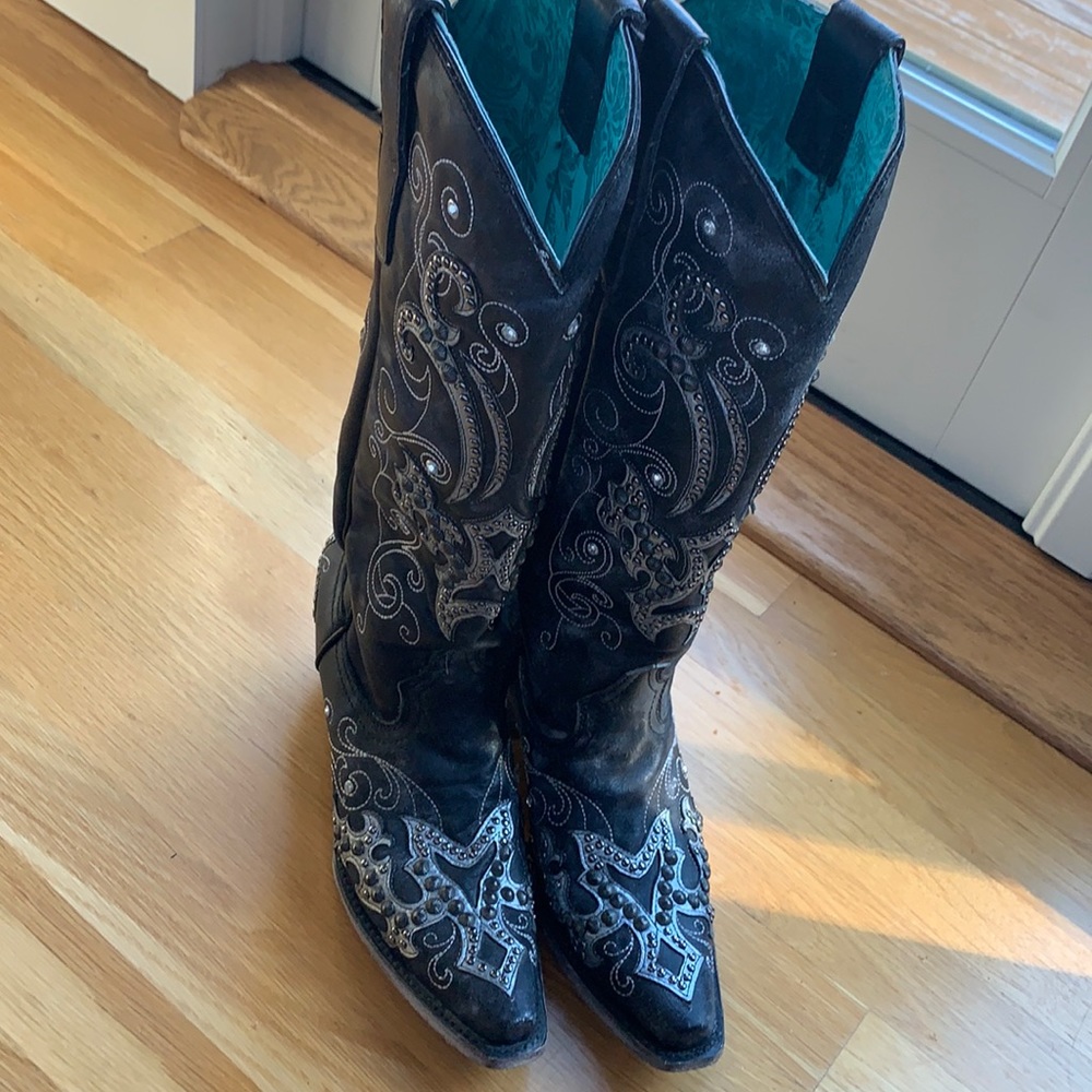 Bling Cowboy Boots. Like New
